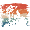 Sunset Cliff Silhouette