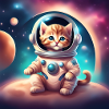 Astronaut the kitten