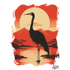 Japanese crane: feather-light fashion