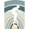 Unicycling Artist Penny farthing