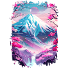 Retro Japanese Aaesthetic Landscape