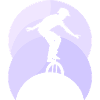Unicycling Penny farthing Artist