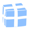 Gift Icon Box Blue