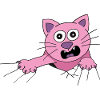 Cat screams for help