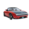 Rotes Cabrio