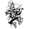 Violin Playing Leprechaun (Irish Leprechaun)