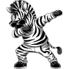 Dab Zebra Streetwear Icon