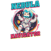 Cat Astronaut Nebula Navigator