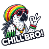 Chill Bro Coole Papagei Vibes