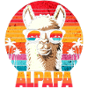Alpapa - Alpaca Retro Sunset