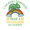 I'm more confused than a chameleon