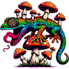 Psychedelic Magic Gecko