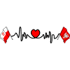 Cardio heart Flag Poland, Masovia