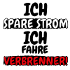 Risparmio energia elettrica guido l'adesivo divertente del motore a combustione
