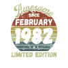 Awesome since February 1982 - Birthday