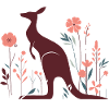 Floral kangaroo