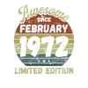 Awesome since February 1972 - Birthday