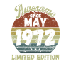 Génial depuis mai 1972 - Anniversaire