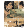 Comic der Einsamkeit am Strand