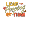 Blatt-Peeping Zeit Laub Blatt-Peeping