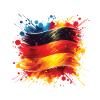 Flagga Tyskland Flagga för sportfantast