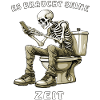 SKELETON TOILET TAKES TIME