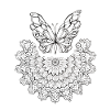 Butterfly mandala