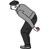 Petanque Player Left-Handed