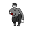 Petanque Player Right-Handed