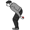 Petanque Player Left-Handed