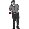 Petanque Player Right-Handed