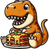 T-Rex Dinosaur Lasagna Lover Italian