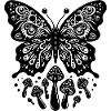 Butterfly Mushroom Dreams