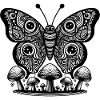 Butterfly Mushroom Dreams