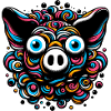 Buntes Schwein