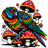 Psychedelic Parrot Paradise