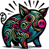 Buntes Schwein