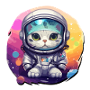 Space Cat - Cosmic Style
