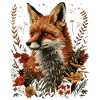Nature Floral Fox