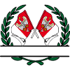 Flags Greater Poland laurel wreath banner