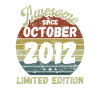 Awesome since October 2012 - Birthday