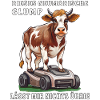VACHE SUR ROBOT TONDEUSE