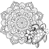 Sea turtle mandala
