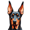 Dobermann Haustier Dobie Dobermann