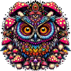 Hibou psychédélique