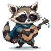 Raccoon Bard