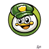 Petit oiseau policier mignon