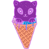 Katze Eiskreme Eiscrem