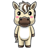 Fjordpferd Kawaii Emoticon