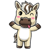 Fjordpferd Kawaii Emoticon